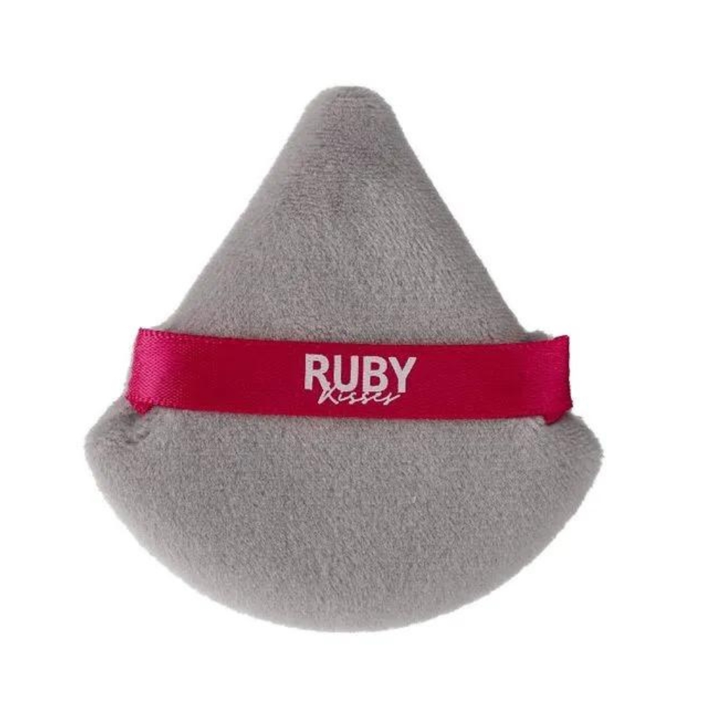 Esponja Puff Para Po Cinza E Rosa Ruby Kisses