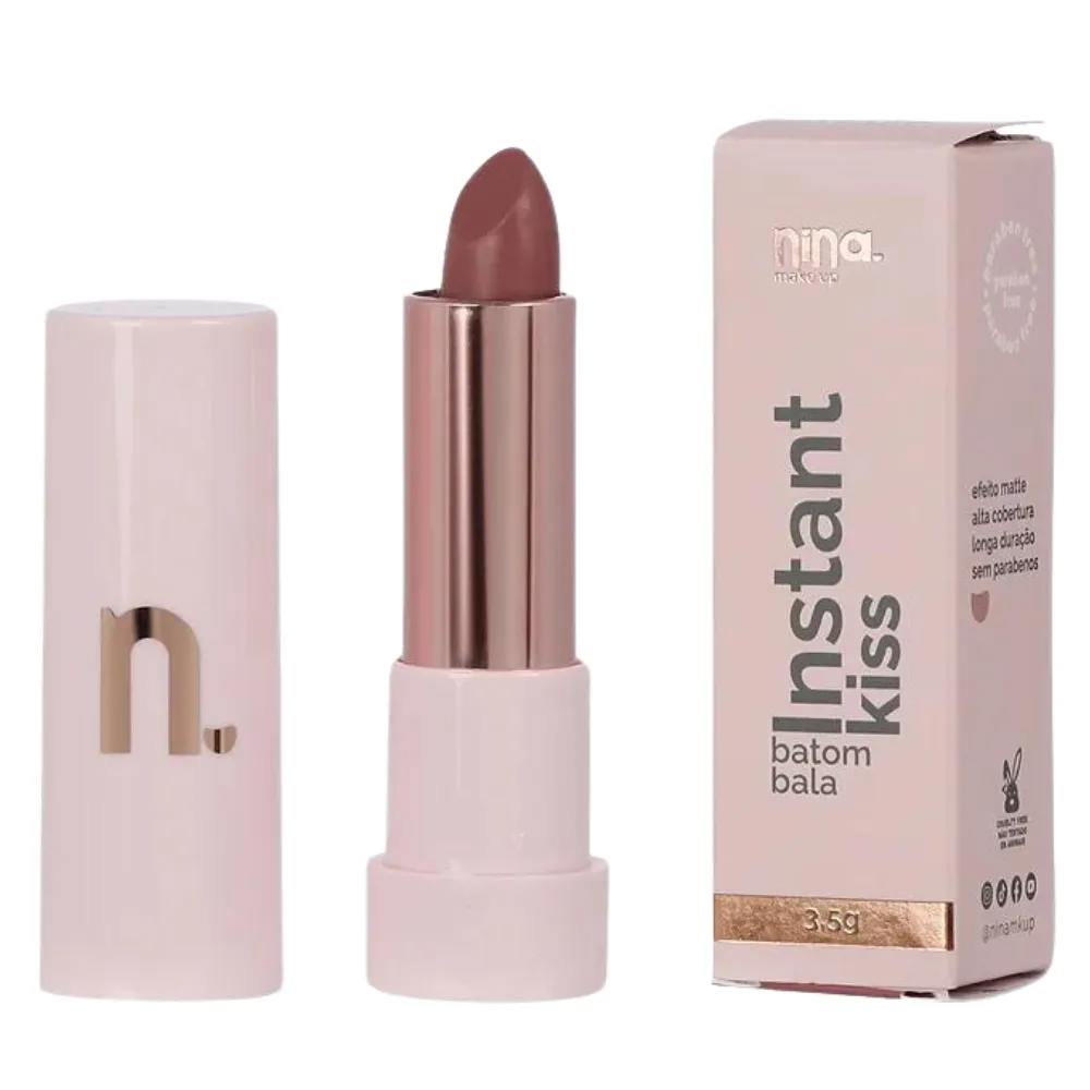 Batom Bala Matte Cozy Nina Make Up 3,5g