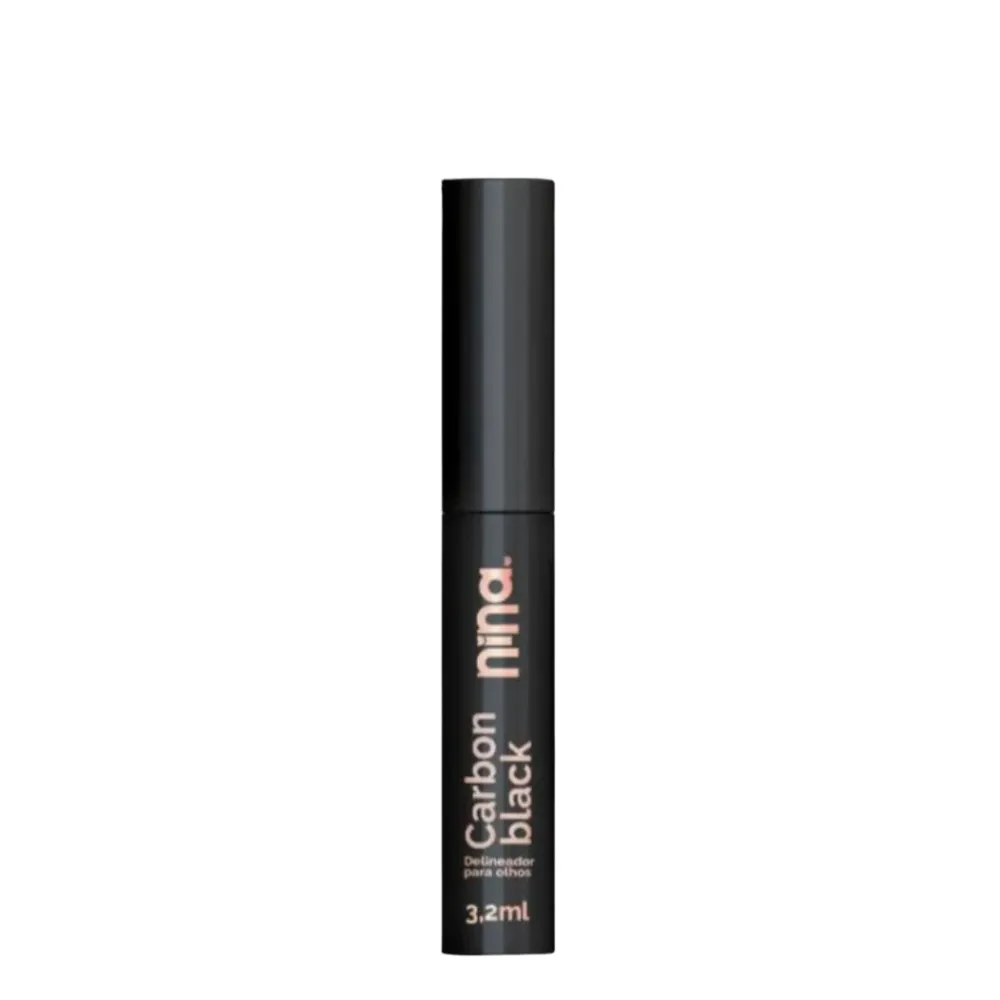 Delineador Para Olhos Liquido Preto Nina Makeup 3,2ml