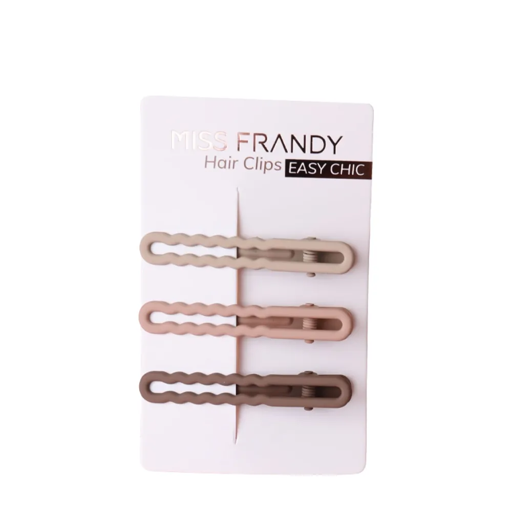 Kit Com 3 Presilha De Cabelo Easy Chic Hc23-0517 Miss Frandy