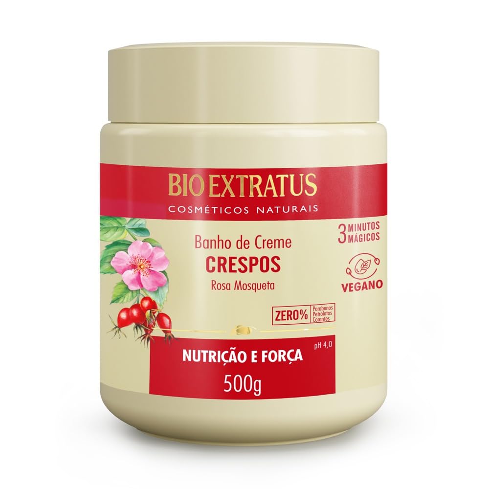 Mascara Crespos Rosa Mosqueta Bio Extratus 500g