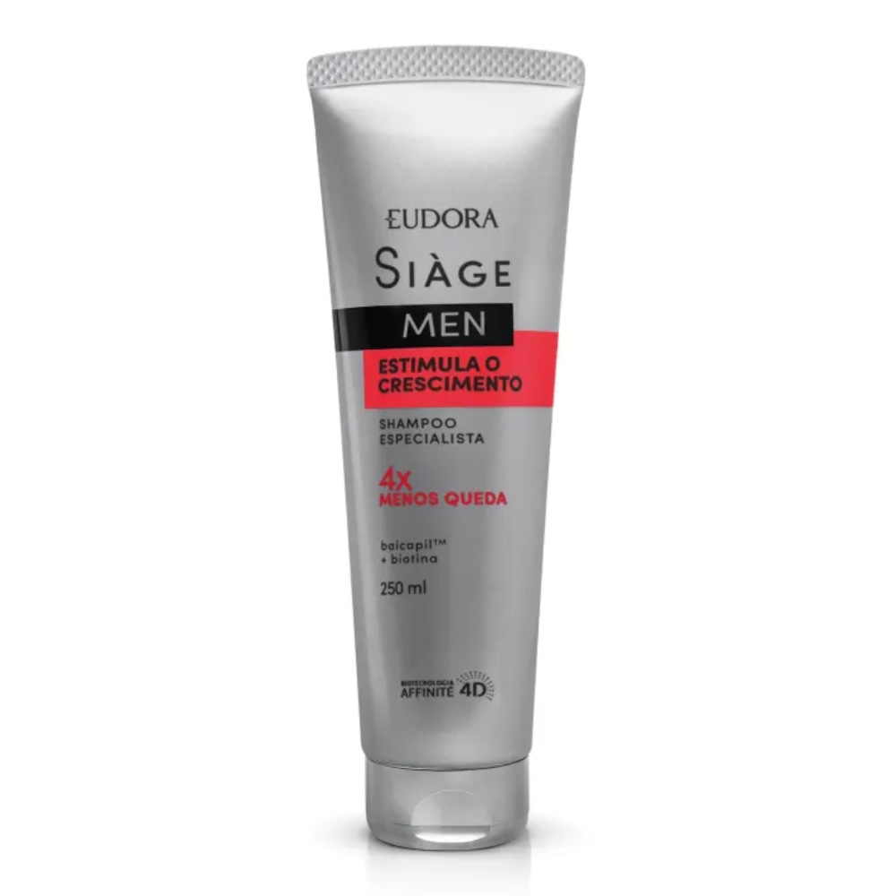Shampoo Estimula Crescimento Men Siage Eudora 250ml