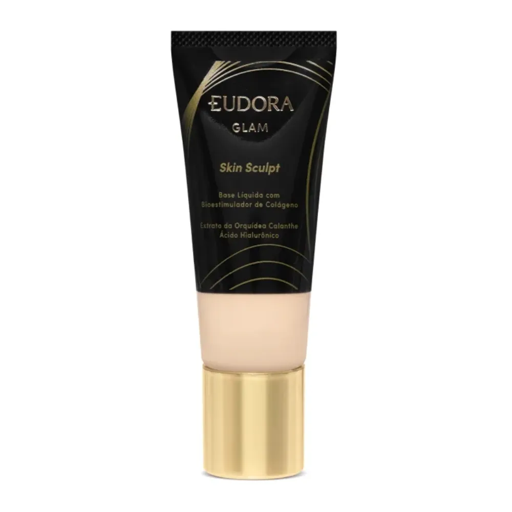 Base Liquida Semi Matte Skin Sculpt Cor05 Eudora Glam 30ml