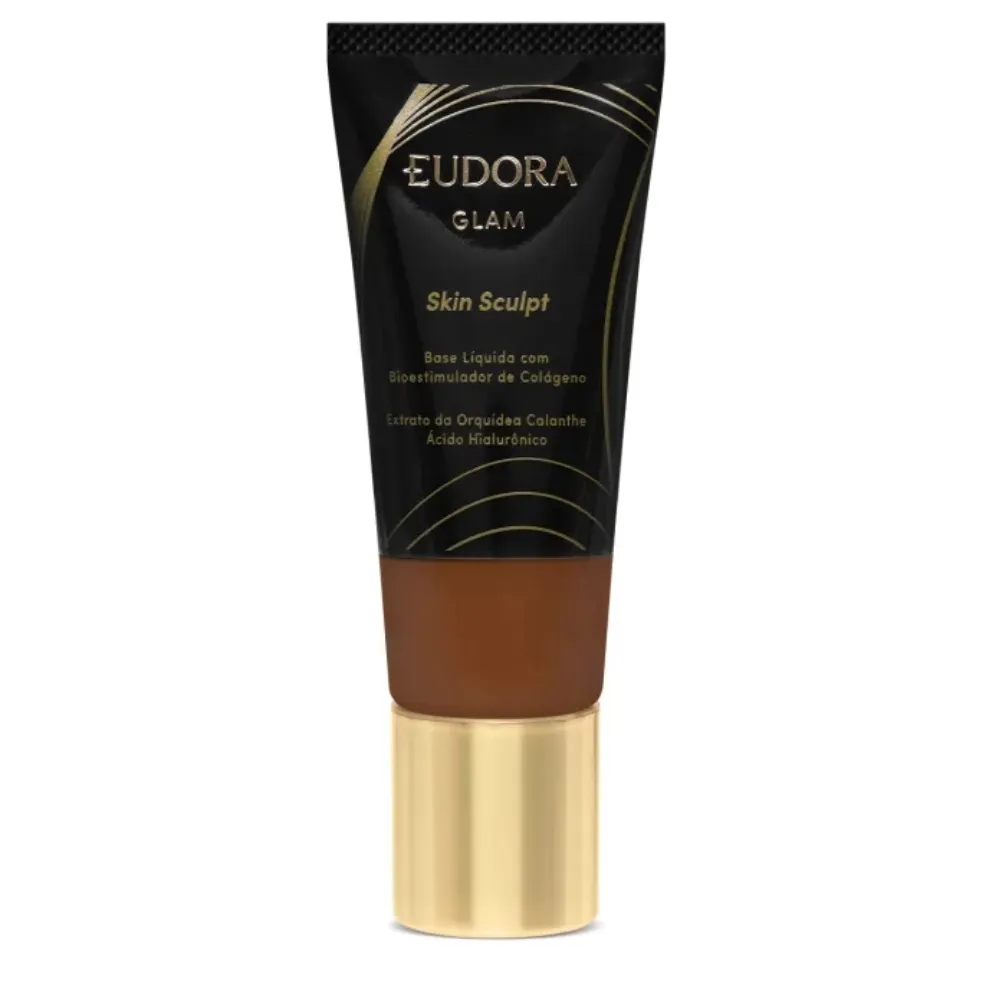 Base Liquida Semi Matte Skin Sculpt Cor100 Eudora Glam 30ml