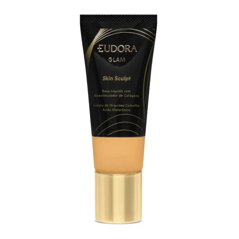 Base Liquida Semi Matte Skin Sculpt Cor65 Eudora Glam 30ml