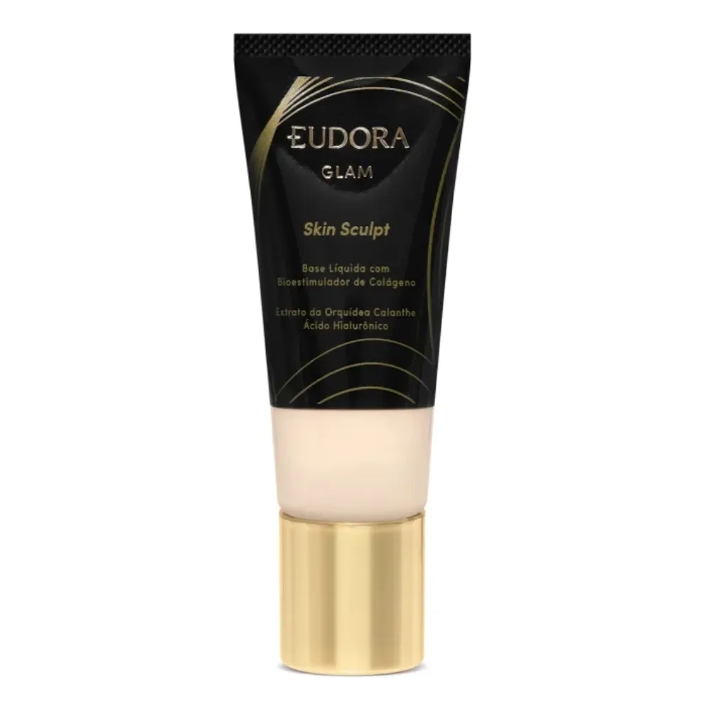 Base Liquida Semi Matte Skin Sculpt Cor00 Eudora Glam 30ml