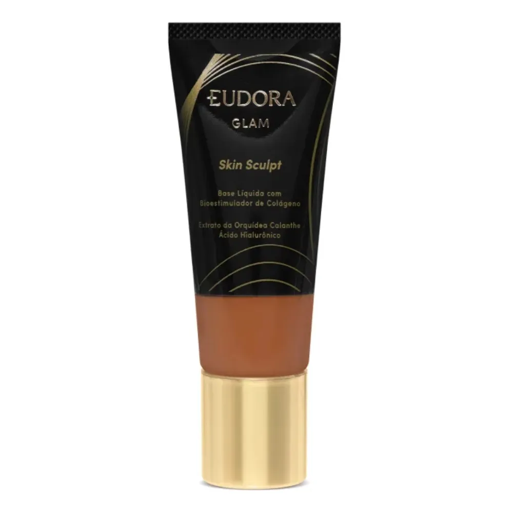 Base Liquida Semi Matte Skin Sculpt Cor83 Eudora Glam 30ml