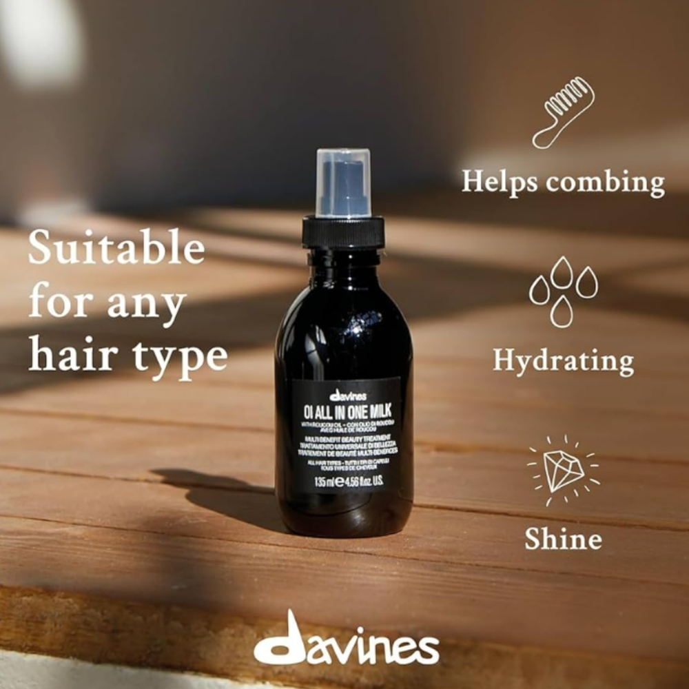All In One Milk Oi Davines 135ml - Carla Zucoloto Beauty