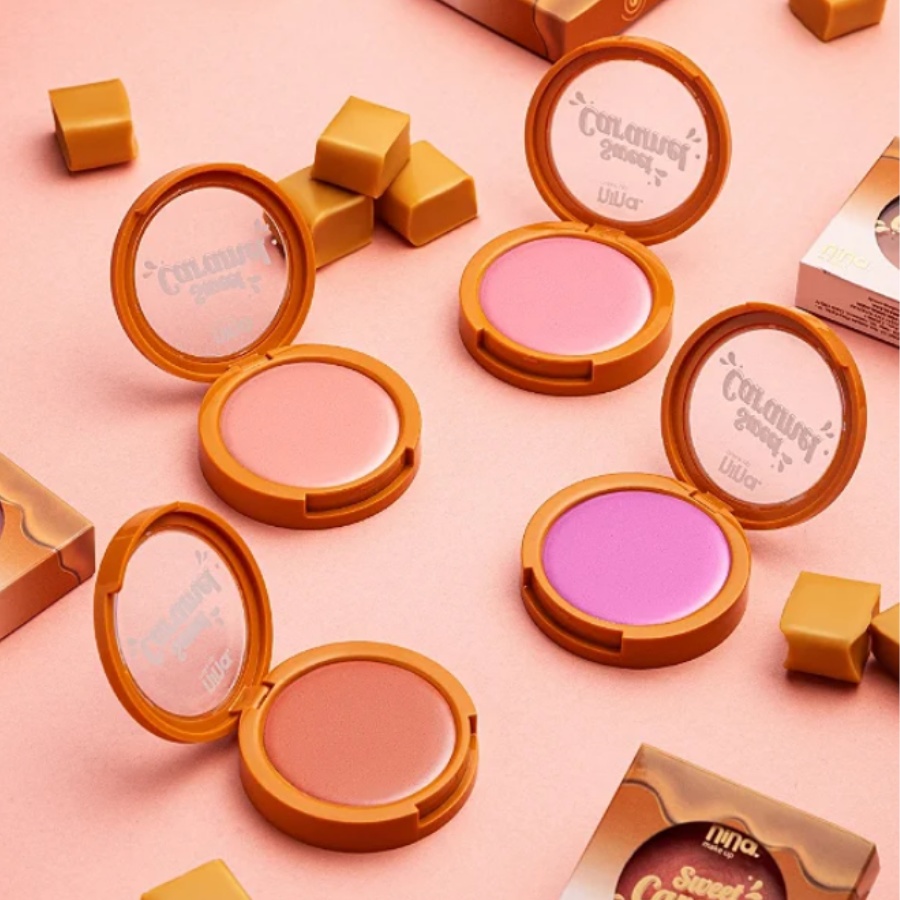 Blush Cremoso Sweet Caramel Nina Makeup 5g.2