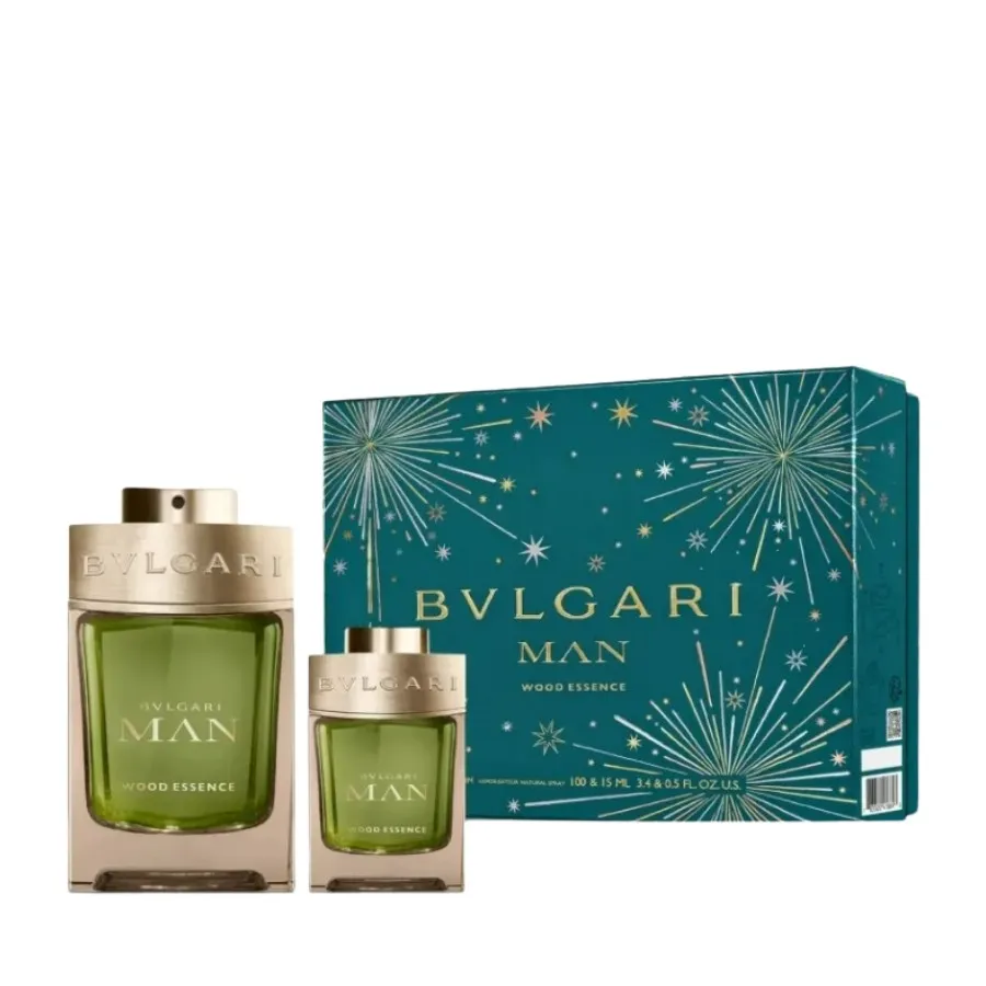 Kit Man Wood Essence Bvlgari 100ml +15ml Edp