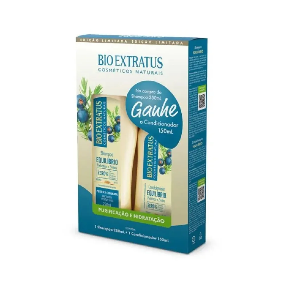 Kit Shampoo 250ml+ Condicionador 150ml Equilibrio Bio Extratus