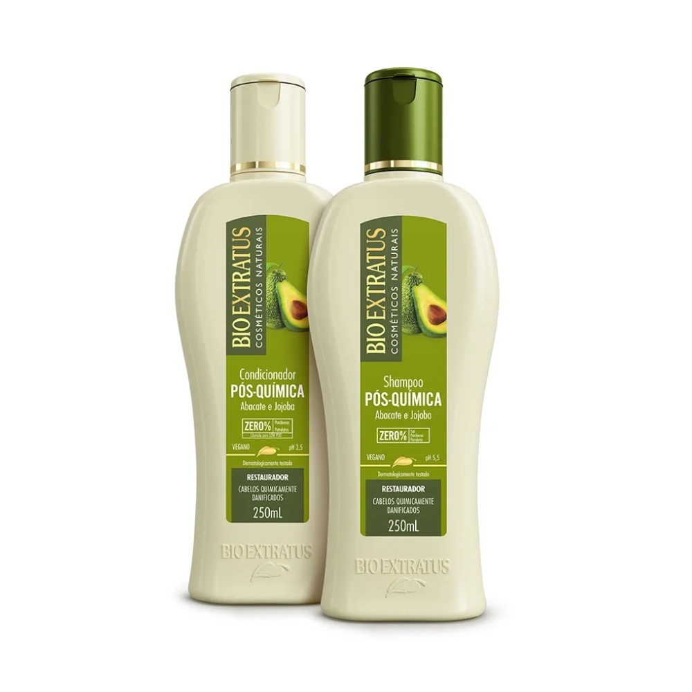 Kit Shampoo 250ml+condicionador 250ml Pos Quimica Bio Extratus