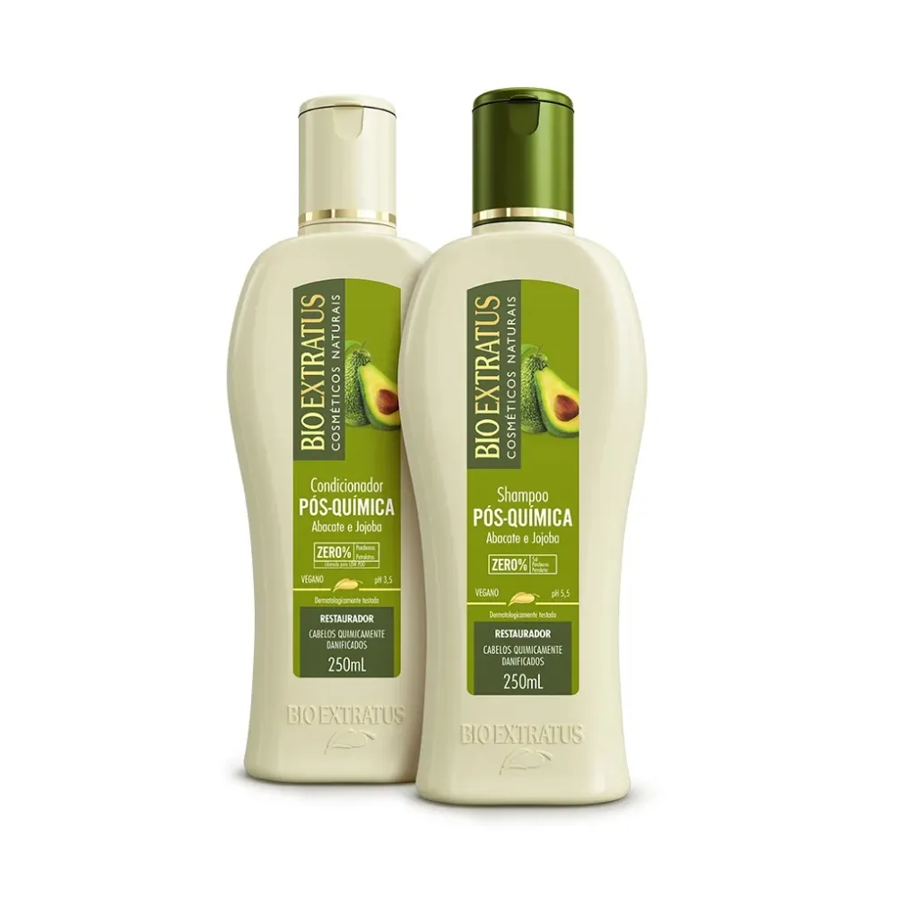 Kit Shampoo 250ml+condicionador 250ml Pos Quimica Bio Extratus