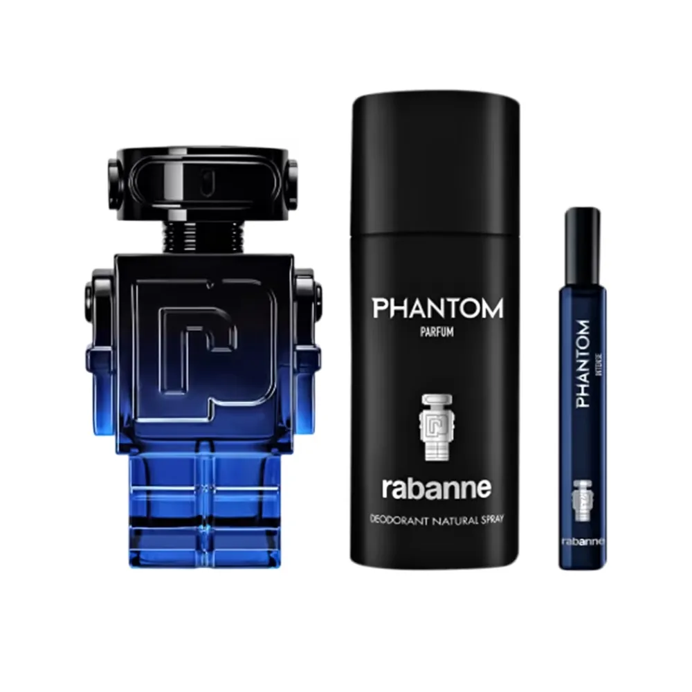 Kit Phantom Intense Paco Rabanne Edp 100ml + Deo 150ml + Ts 10ml