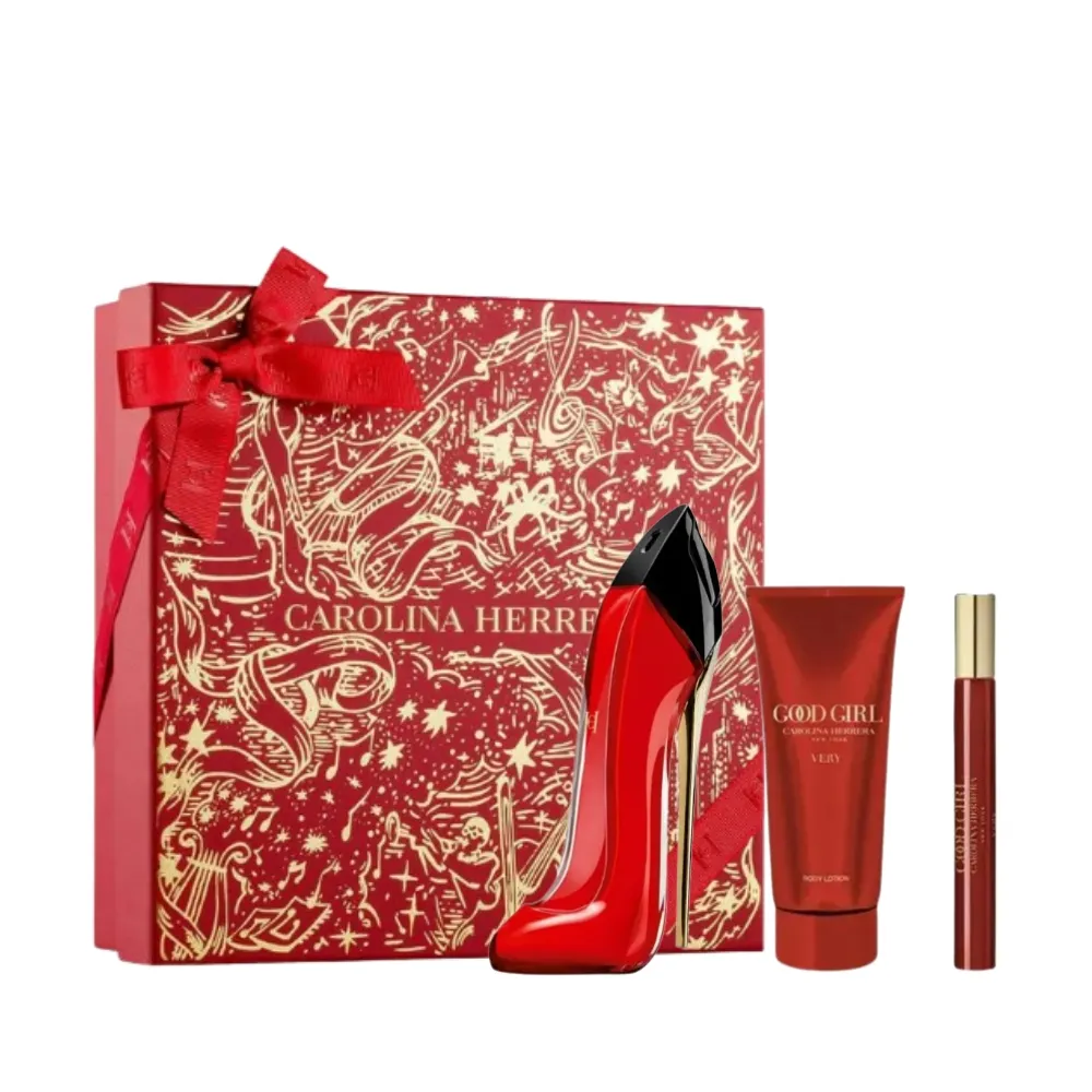 Kit Good Girl Very Carolina Herrera Edp 80ml + Bl 100ml + Ts 10ml