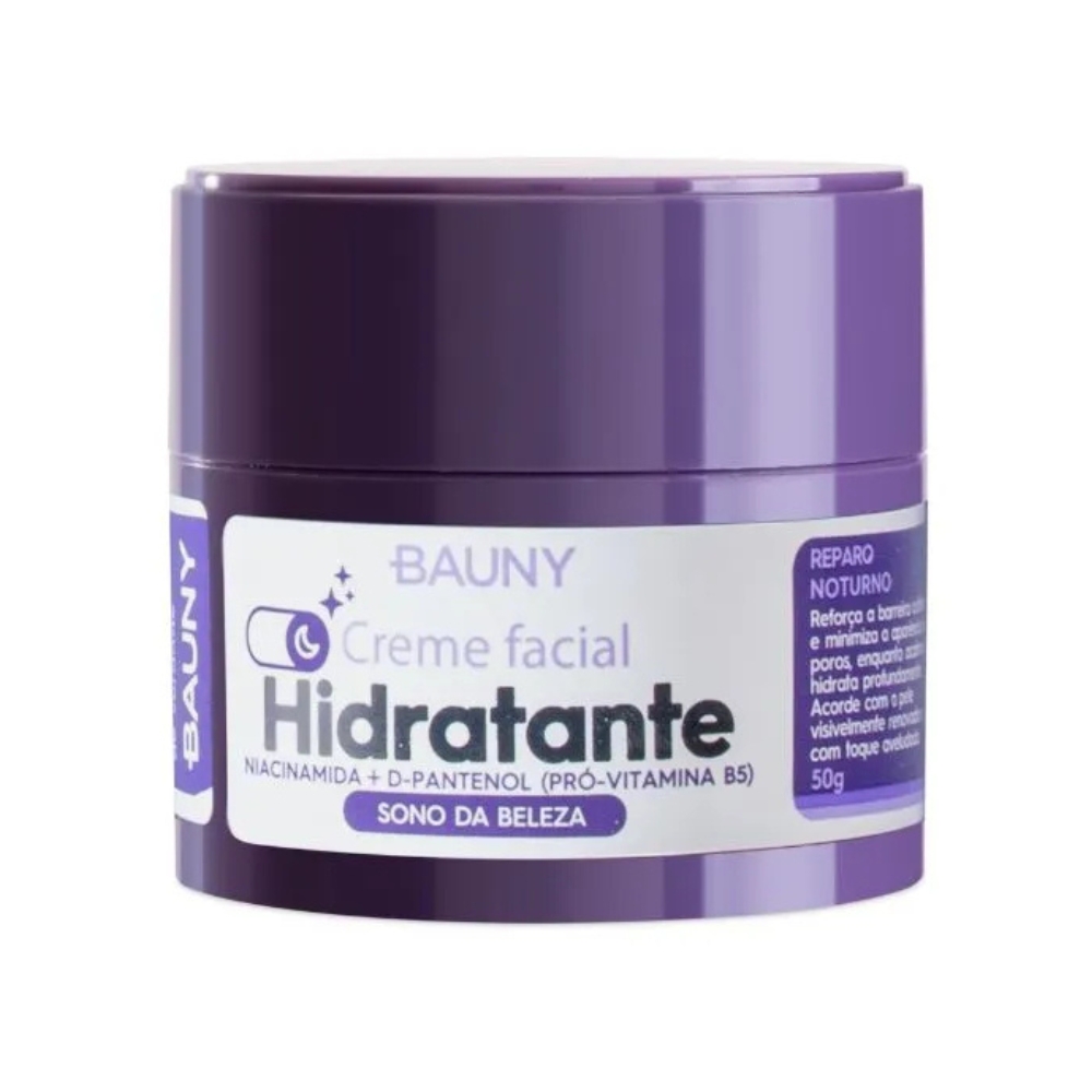 Hidratante Facial Noturno Bauny 50g