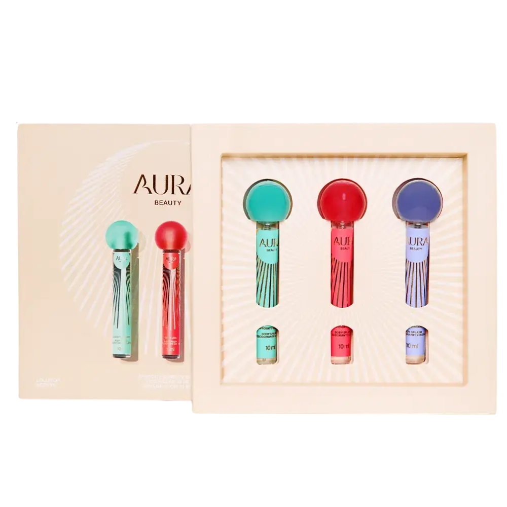 Lollipop Scents Kit Body Splash Aura 3x10ml