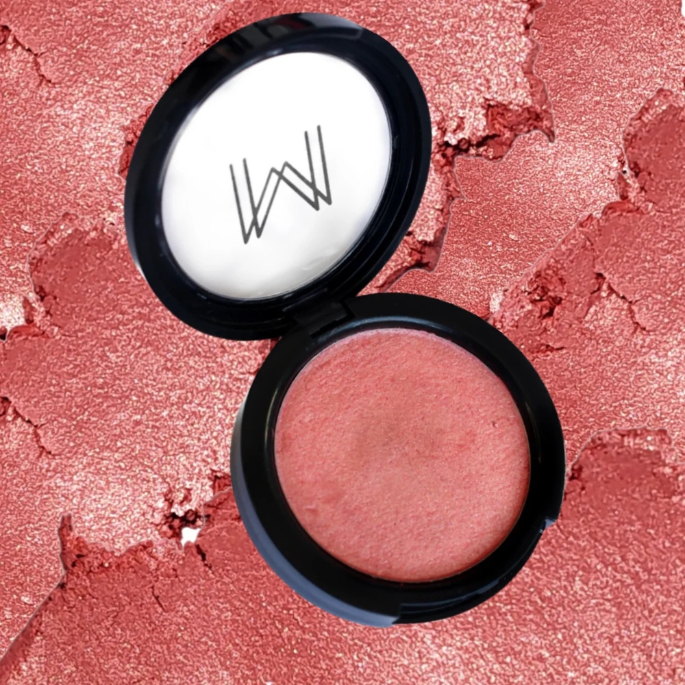 Blush Color Glam 02 Rosa Coral Cintilante Make More 6,5g